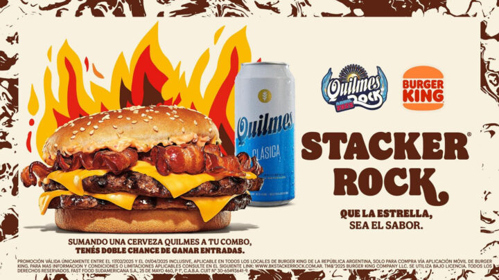 Burger King te lleva al Quilmes Rock con su nuevo combo “Stacker Rock”