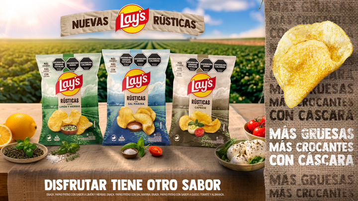 Llegan las nuevas Lay’s Rústicas y propone una nueva forma de disfrutar las papas